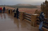 atop bryce canyon - windy, cold, and icy...