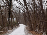 Approaching lock 28 and lockhouse