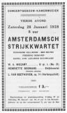 Programme Concertgebouw  Concert 28-1-1928