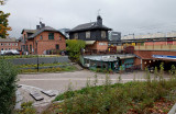 Stationsomrdet med det gamla stllverket frn 1913