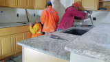 Granite Installation Almost Complete