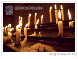 Prayer candles in the Anglican cathedral, Liverpool (1)