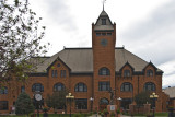 CO Pueblo RR Union Station w Diana the Huntress Sculpture.jpg