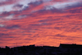 Sunset clouds over Lisbon