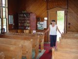 SARA LOVES THE INSIDE OF A CHURCH ANY CHURCH