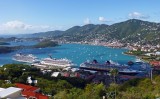 View of Havensight Pier from Paradise Point, St. Thomas