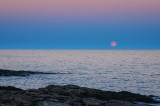Moon rise over Lake Superior