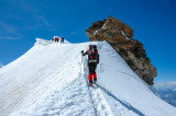 On the ridge, Parrotspitze 4436m