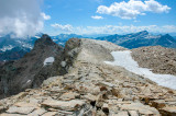 View southwards on the way to Rifugio Gnifetti 3647m