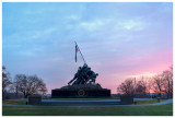 Iwo Jima Memorial at sunrise