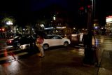 Rainy night in downtown Ann Arbor