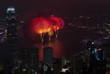 Fireworks over Victoria Bay 