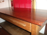 Solid Mahogany Oak Desk Bench