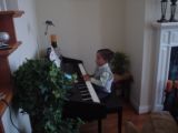Cooper at his piano recital