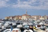 Rovinj harbour and old town