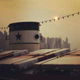 star ferry and the setting sun...