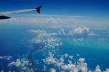 Flying over Bahamas