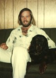 Jim Hazen with His Good Dog Dusty