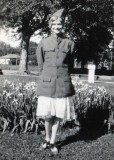 Jean Hazen as a Kid in Her Brothers WWI Field Jacket and Cap