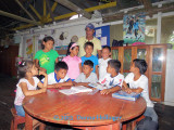 Our Explorama Guide Ricardo and the School Kids