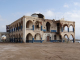 Bombed out former Haile Selassie palace in Massawa.