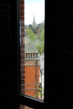 From the staircase...