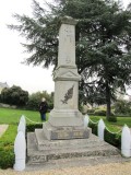 outside, a memorial to US WWII airmen who died here a year before D-Day