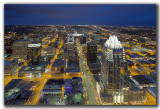 Austin Skyline and the State Capitol Christmas 2012