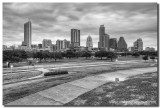 Austin Skyline in Black and White