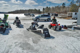 Racing at Lanzi's on the lake, Mayfield NY 3-17-13