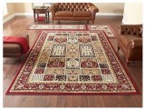 Kennith Mink Area Rug Set Roma Collection 3 pc set Panel Red 1.jpg