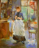 In The Dining Room By Berthe Morisot