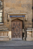 One of several labeled doors into the Bodleian ibrary
