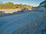 Second level of spillway with CCC rockwork in forground and background