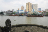 The Pasig River as seen from la Baluarte de Santiago.