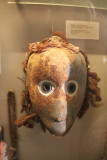 Ancient mask on display at the museum.