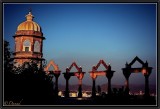 Sunset on Royal City Palace. Udaipur.