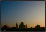 Dusk on Taj Mahal.