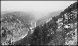 Canyon in B&W from Leonard Harrison St Pk