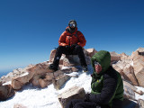At the summit (14,179ft; 4322m) 