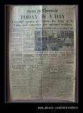 V Day Newspaper Headline, Bletchley Park