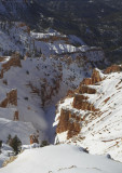 The canyon view below