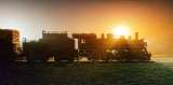 Old Train On A Foggy Night 20121122