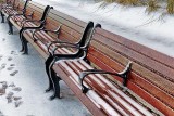 Benches In A Row In Snow 20121212