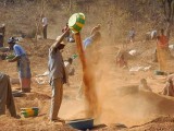 Gold mining between Gaoua ond Pô, Centre-Sud Region, Burkina Faso