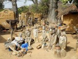 Fetishes in the compound of healer and soothsayer Sib Tadjalté  (Lobi) in Kerkera, Burkina Faso.
