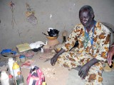Healer and soothsayer Ouattara Soungari in Lera (Senufo tribe), Burkina Faso.