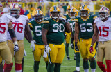 Dezman Moses (54), B.J. Raji (90), Nick Perry (53)