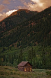 ashcroft cabin at sunset