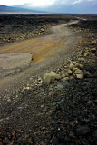 Unimproved lava rock road in Kekaha Kai State Park